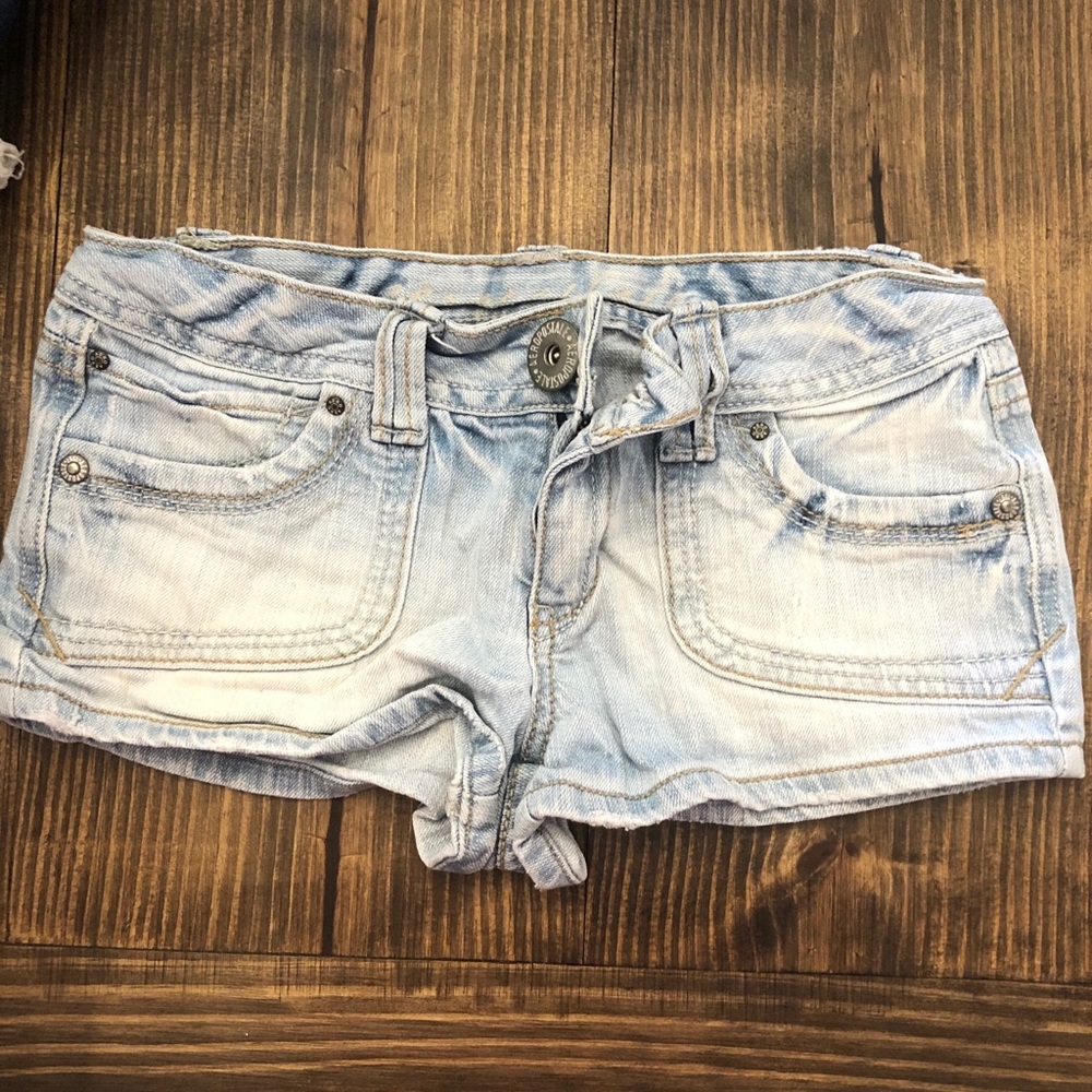 Denim shorts